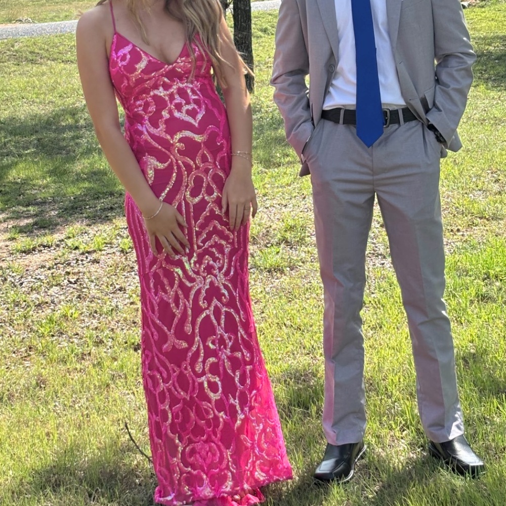 Hot Pink Prom Dress